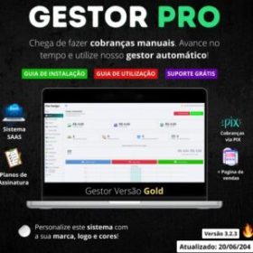 Gestor Pro v3.2.3 versão gold - Sistema de Cobranças