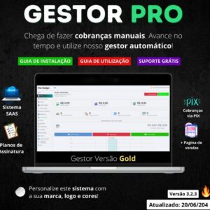 Gestor Pro v3.2.3 versão gold - Sistema de Cobranças