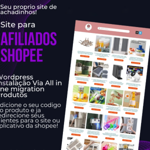 Site Pronto para Afiliados Shopee – Fácil Instalação!