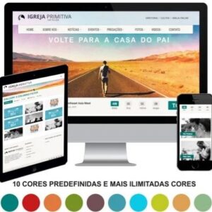 Mega Site Para Igreja 100% Administrável E Responsivo
